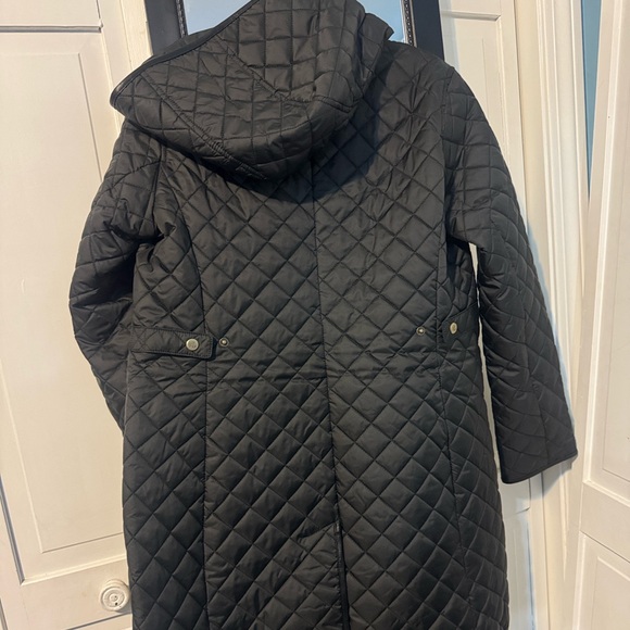 NWT Ralph Lauren Black Quilted Hooded Coat Jacket - Picture 4 of 10
